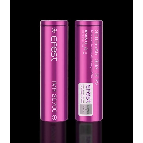 Efest 20700 Flat Top Battery 3000mah 30A